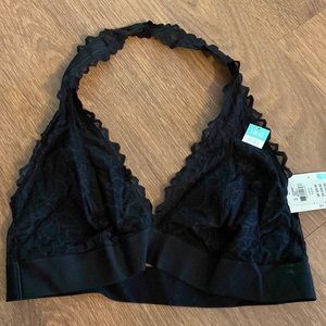 PINK halter lace bralette